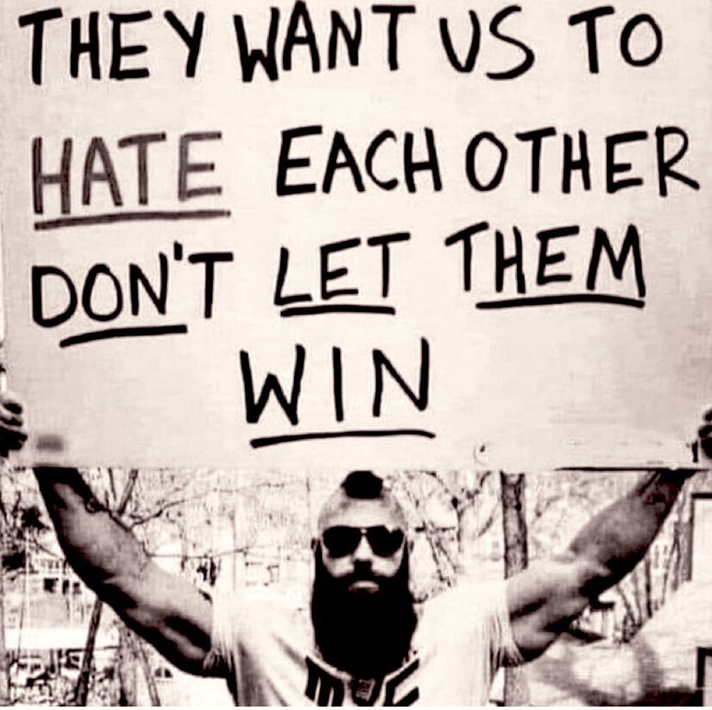 ChrisBarberi's tweet photo. Divided we’re easier to conquer. https://t.co/7ksU7rRK1C