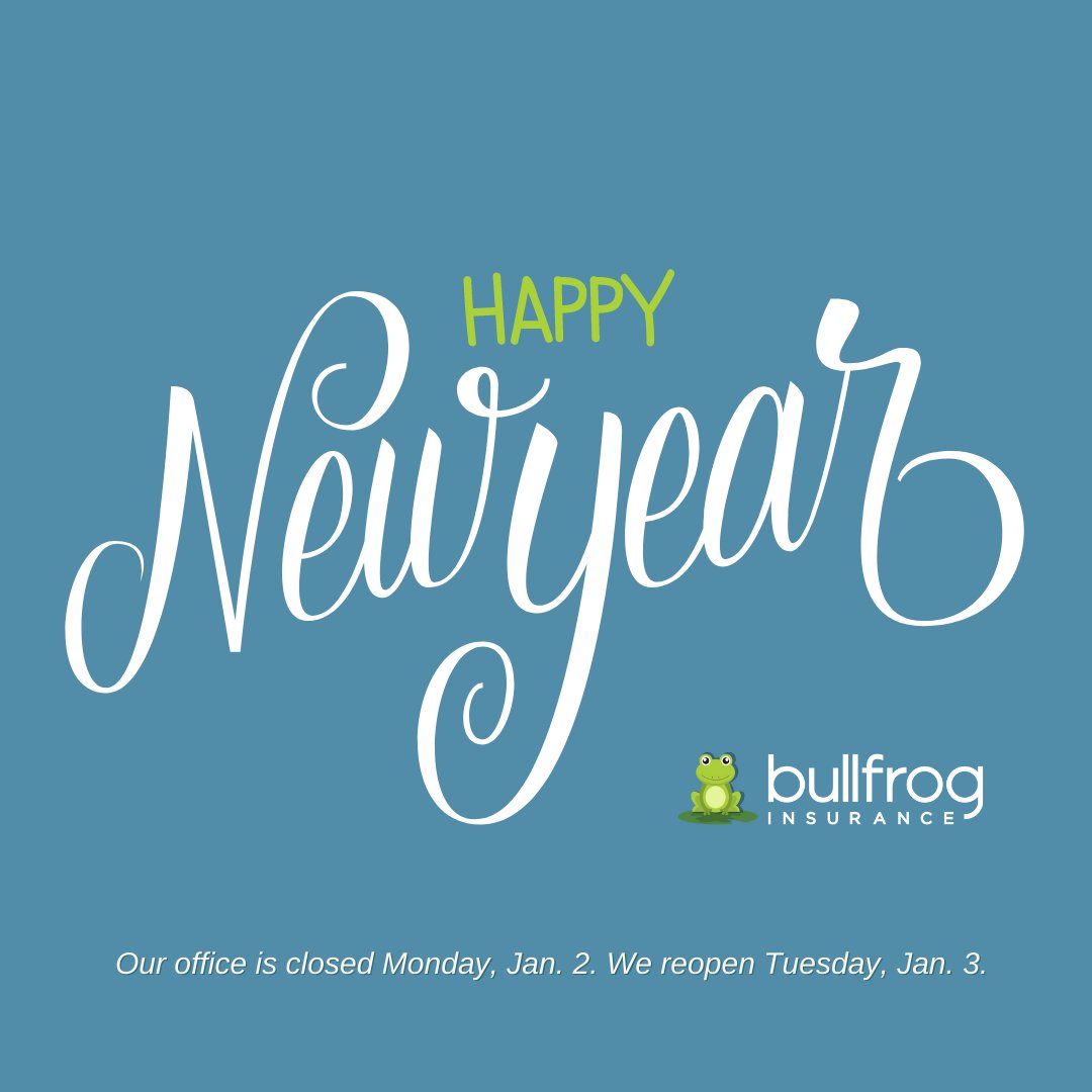 We wish you a safe and #HappyNewYear! 🎉

Please note: Our office will be closed on Monday, Jan. 2, 2023, in lieu of New Year's Day. We return to regular business hours on Tuesday, Jan. 3. In the event of a claim, please visit: loom.ly/xQUgea4 #HolidayHours