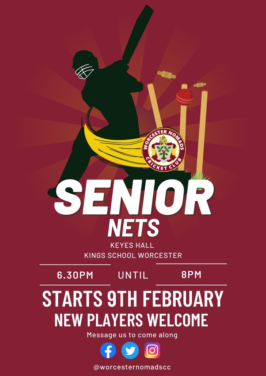 Worcester Nomads CC (@worcs_nomadscc) on Twitter photo 2022-12-30 20:10:07