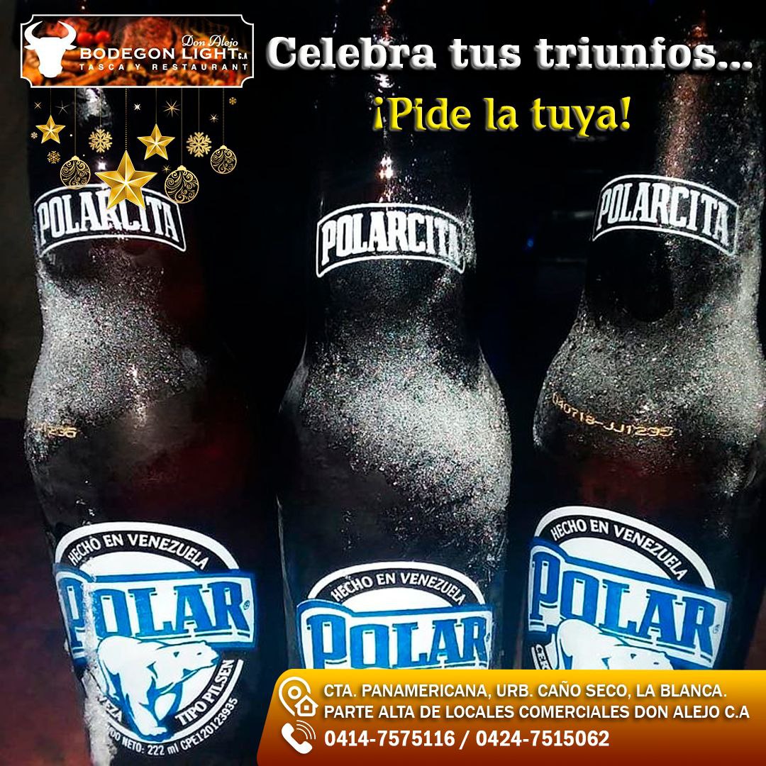 Bodegón Ligth Don Alejo, C.A

📍Carnes ahumadas.
📍Pollo asado.
📍Parrillas picadas
📍hamburguesas y más 🔥

📌Estamos ubicados en La Panamericana, local Nro 1-84 Urb. Caño Seco, La Blanca, El Vigía estado Mérida.

Contáctanos  mediante nuestro WhatsApp 📲
(0412-6513299)