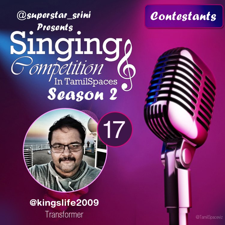 superstar_srini's tweet photo. Superstar_srini Singing Space Competition season-2 (#4SC2) 💖🎙🎼🎶🎵🎉
THE GRAND FINALE qualified contestant @kingslife2009
Congratulations King Transformer 🌻 🎊 👏🌻🌻💕💕🥁🥁🥁❤️ https://t.co/e4s23GGoW6