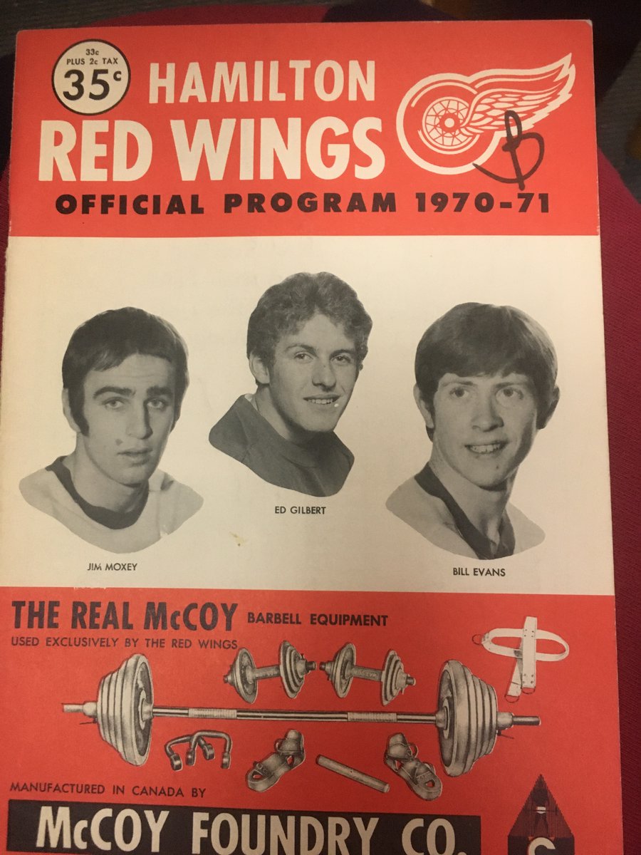 Hamilton Hockey on Twitter "53of 122 Hamilton Red Wings aq Jim Moxey nov/70 from London. Plays