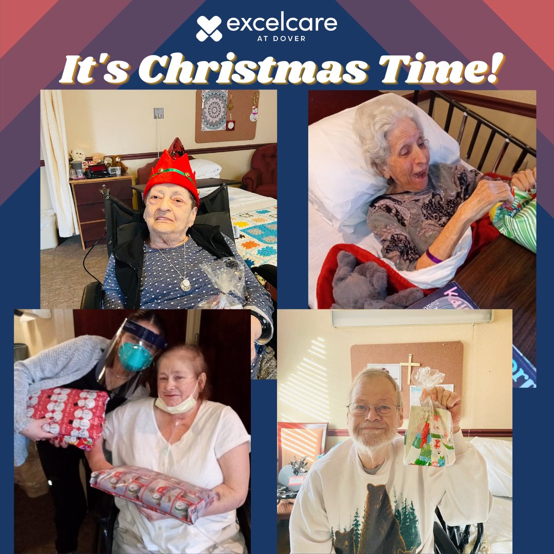 ExcelCareDover's tweet photo. It is that time of the year when our residents are seen opening Christmas presents excitingly. It's amazing to see them get so happy - enjoying the holiday spirit while sharing these valuable moments with the staff. 

#christmasgifts #ChristmasTime #ExcelcareDover https://t.co/paLqg7Uzyp