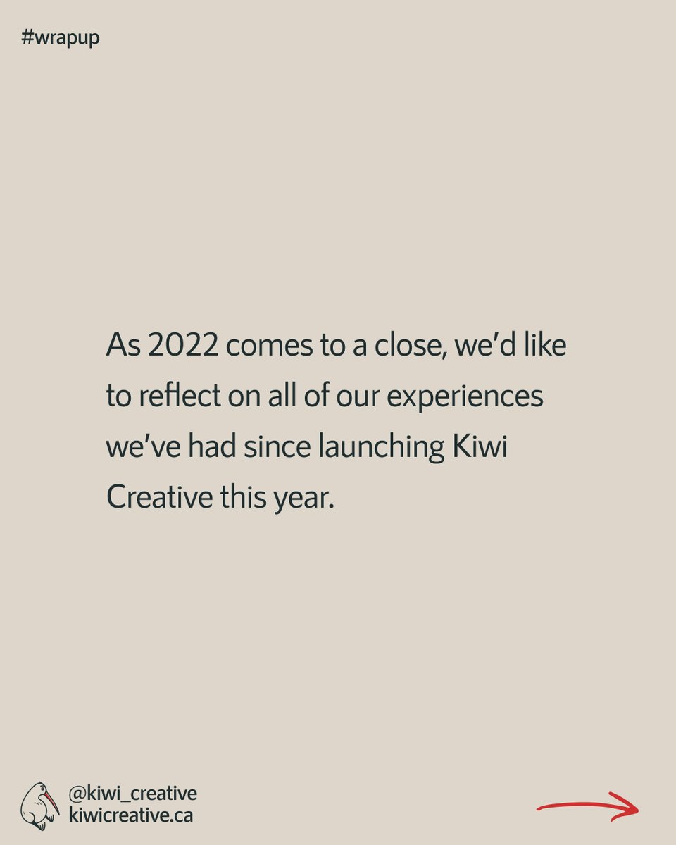 kiwi_creatives's tweet photo. It’s time for our 2022 Wrap-up 🎉🥳
As short as our first year has been (officially launching in October) our creative studio has already made some fantastic memories!
 2022 has been an exciting ride and we plan to #keepitkiwirky in 2023😆.
Full Journal:
https://t.co/wMsBlK2TEX https://t.co/htXQwv8F3v
