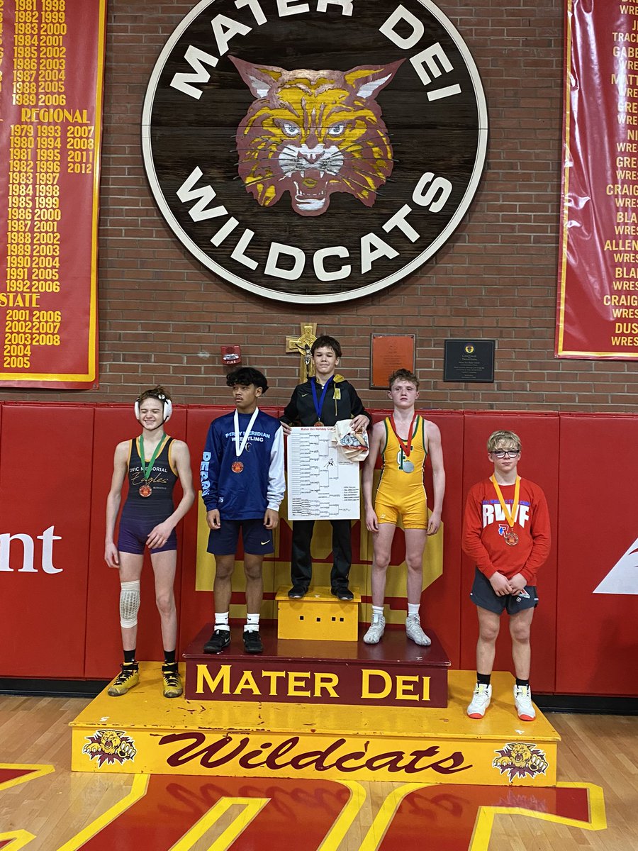 RWF_Wrestle's tweet photo. Congratulations to Peyton Schoettle for placing 4th at the Mater Dei Holiday Classic! https://t.co/Jj632qNGAK
