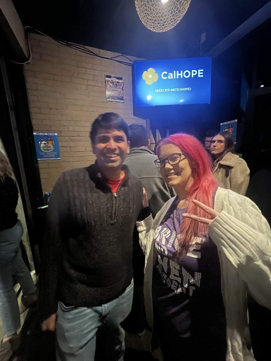 lexapower's tweet photo. @ShubhamGoel4635 @EW We took the worst picture but thank you for being so cool when I ran up to you and yelled SHOOBY! And hugged you like we had been friends our whole lives. You have been on my tv so much I think your voice feels like home 🏡⭕️ #teamShooby #TheCircleNetflix #TheCircleseason5 https://t.co/zA9yndXy8x