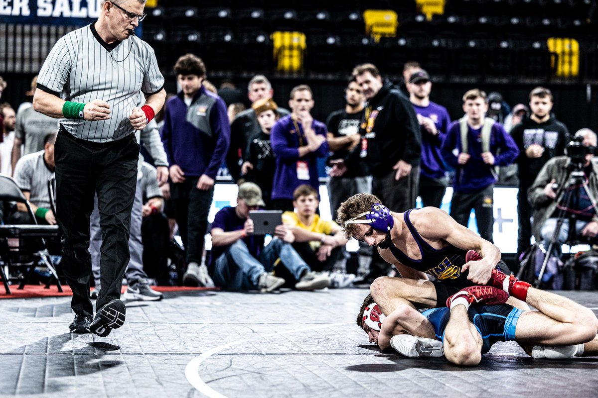 UNI_wrestling's tweet photo. Funk finishes 8th on the day dropping his last match 4-2. 

#PantherTrain l #EverLoyal https://t.co/p7N9y0LipK