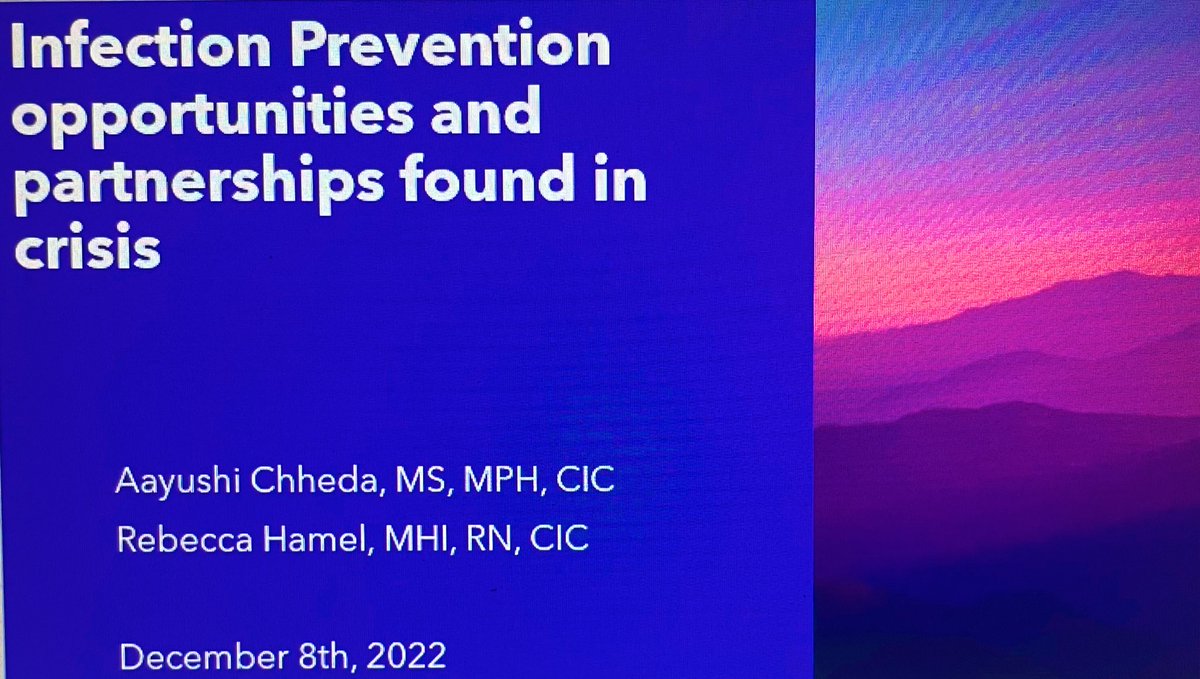 Late post but unlocked an achievement with @AKBugsBeware  when presented an e-learning webinar at <a href="/APIC/">APIC</a> to about a 100 live IP professionals from across the globe. Grateful for the opportunity to get to share our experience as IPs during a 7.1 earthquake in Alaska!