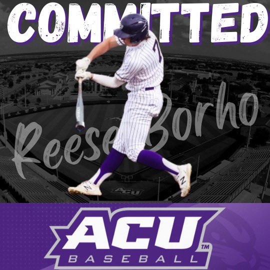Reese Borho (@borhoreese) on Twitter photo I am extremely blessed to announce my commitment to ACU! I want to thank God for giving me this opportunity and all my friends, family, and coaches who have helped me along the way! <a href="/ACU_Baseball/">ACU Baseball</a> <a href="/rick_mccarty31/">Rick McCarty</a> <a href="/WylieBaseball/">Wylie Bulldog Baseball</a> <a href="/TxAngelsBB/">Texas Angels Baseball</a> <a href="/BaseballHisWay/">Thomas McAdams</a> I am extremely blessed to announce my commitment to ACU! I want to thank God for giving me this opportunity and all my friends, family, and coaches who have helped me along the way! <a href="/ACU_Baseball/">ACU Baseball</a> <a href="/rick_mccarty31/">Rick McCarty</a> <a href="/WylieBaseball/">Wylie Bulldog Baseball</a> <a href="/TxAngelsBB/">Texas Angels Baseball</a> <a href="/BaseballHisWay/">Thomas McAdams</a>