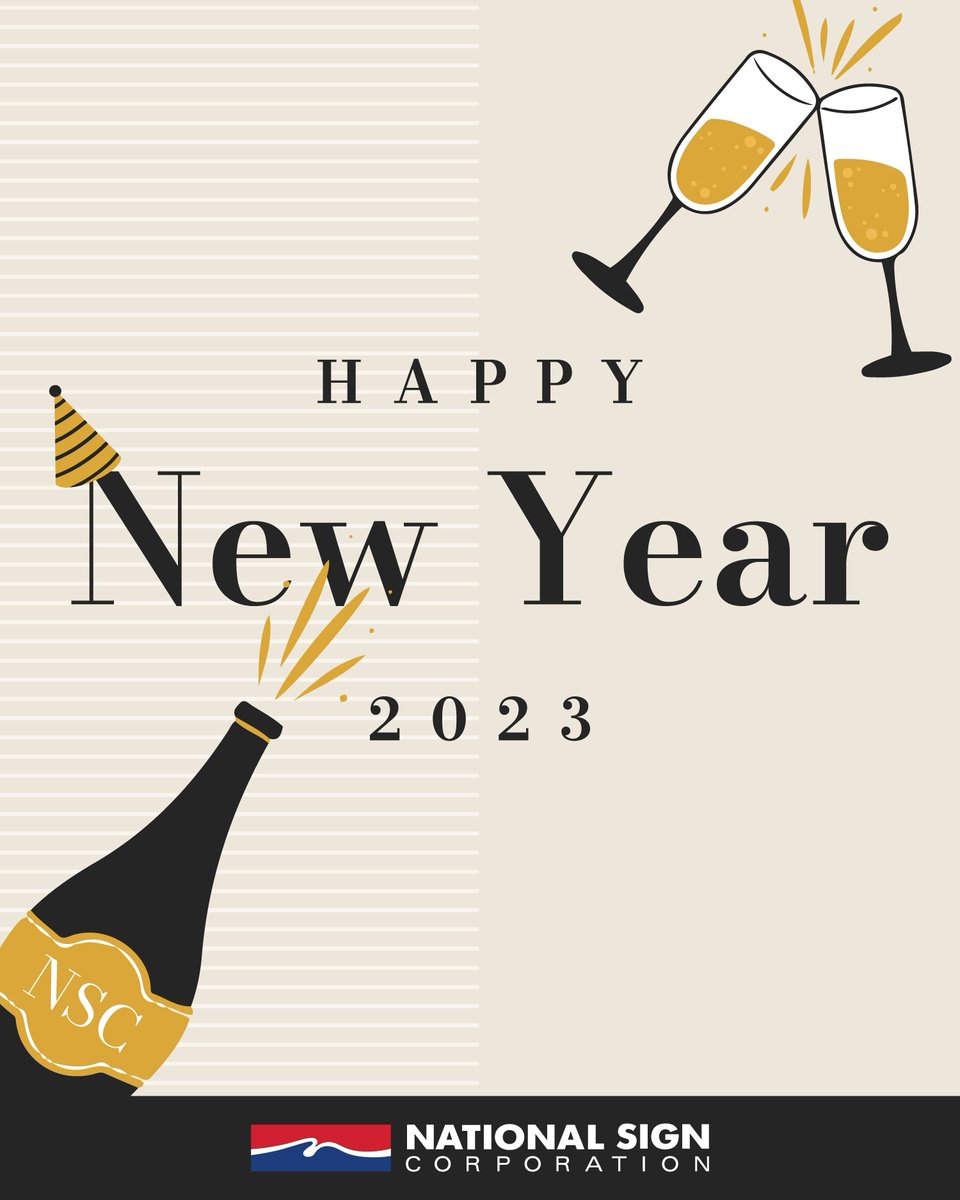 NationalSignCT's tweet image. Thank you to all our customers, employees, and partners for an incredible 2022. We are looking forward to many more exciting projects next year. Happy New Year and cheers to 2023! 

#happynewyear #nye #nationalsignct #wehandleitall