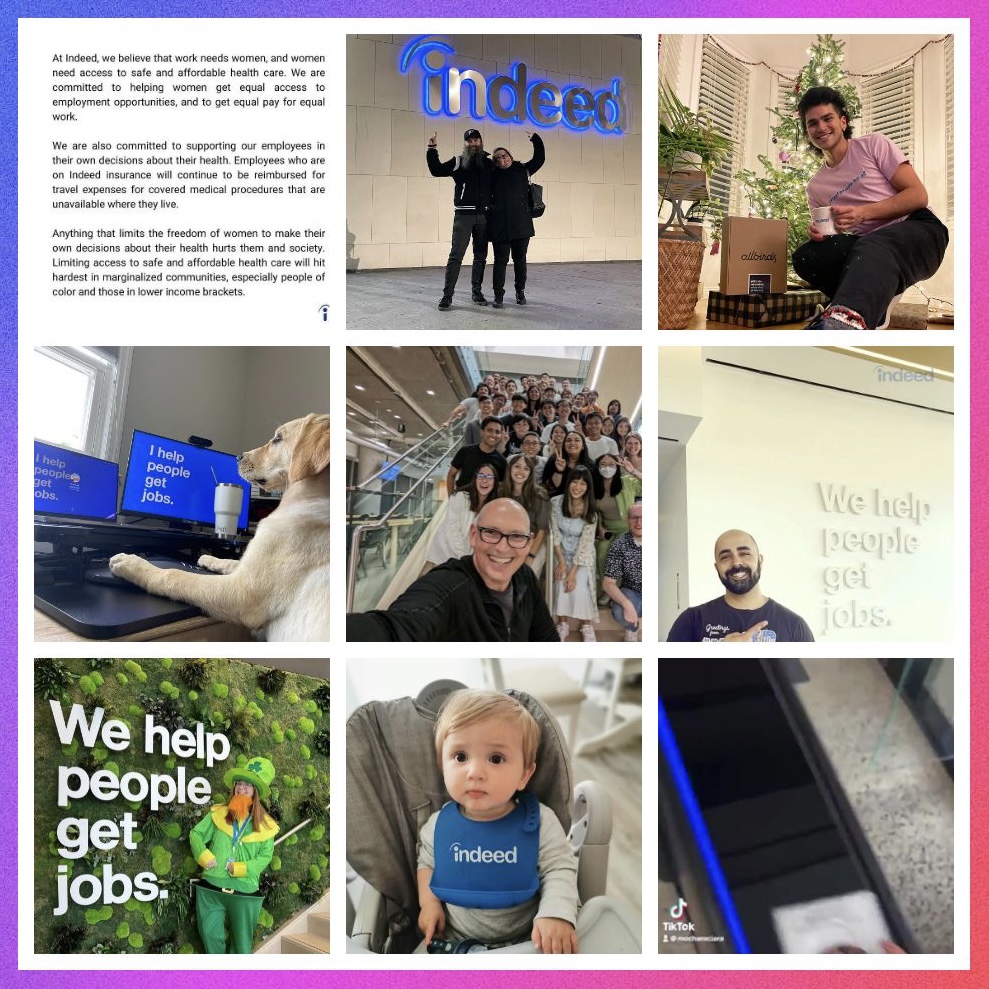As 2022 comes to a close we wanted to take a moment to reflect on some of our favorite highlights from this year. We also want to say a big THANK YOU to every Indeedian for all that you do. Have a safe and happy new year and we can't wait to see you in 2023! 🥂💙🎉

#insideindeed