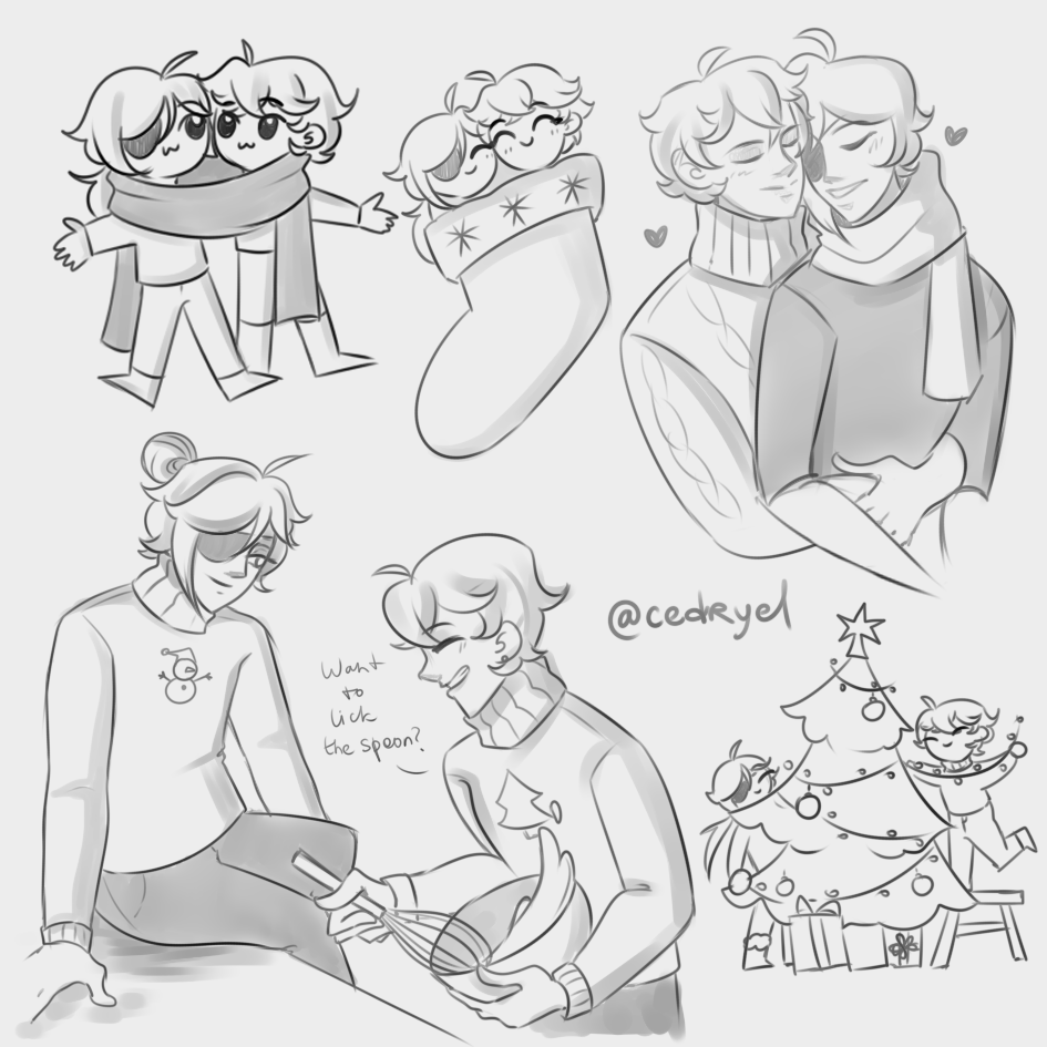 cedryel's tweet photo. a little bit of doodles small comfortable chaeya, getting ready for the holidays
#chaeya #kayea #childe #tartaglia #genshin #genshinimpact https://t.co/WsTkfv5b0O