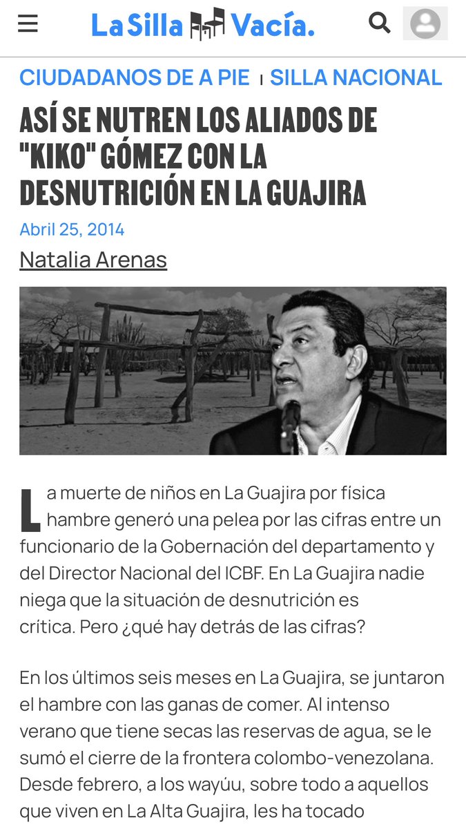 doctorcruz2021A's tweet photo. @PCambioRadical @Danielbricen @darcyquinnr @MAndreaNieto @AlbertoBernalLe @manolitosalazar @JuanPabloCalvas @IglesiasJulio87 @PETRIIISTAAAAS @ToroDeArena Yo le pregunto a los genios de @PCambioRadical
¿No es ese el partido de #KikoGómez y #OneidaPinto?
Digo yo, si en la Guajira los que siempre han gobernado han sido ustedes ¿no son ustedes los responsables de ese hambre y pobreza?
#Cinicos https://t.co/xN5YjNKDWM