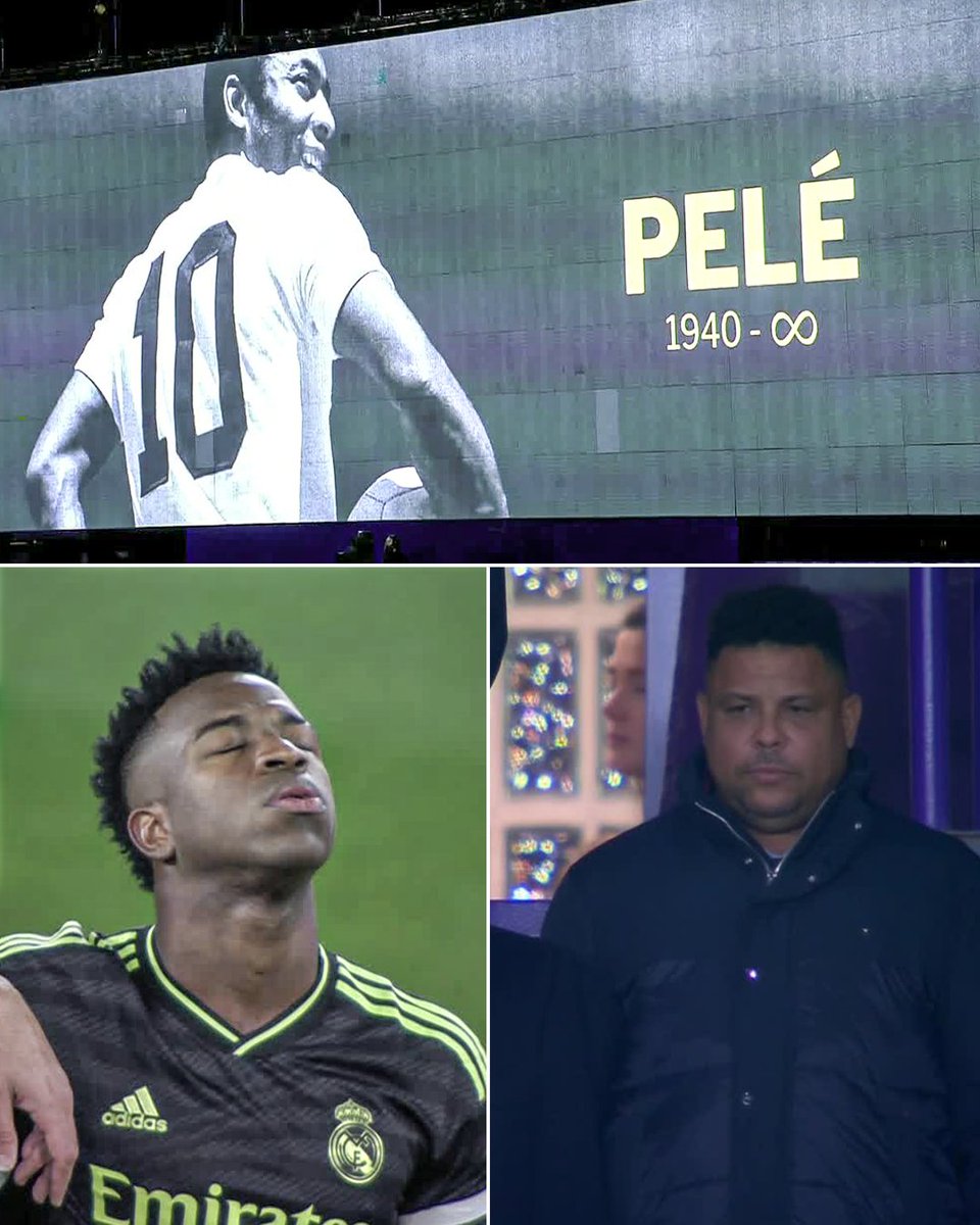Real Madrid honor Pelé before kickoff ❤️🇧🇷