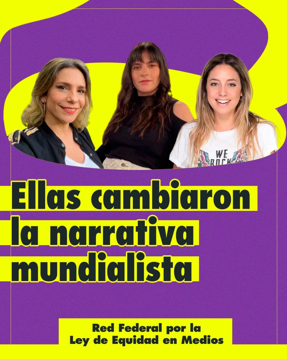 Red_PAR's tweet photo. Acá un aporte de la Red Federal por la Ley de Equidad en Medios para pensar la cobertura mundialista.
Por esto es que necesitamos que se reglamente e implemente la #LeydeEquidadEnMedios

#ImplementacionYA https://t.co/qskCvjYGxA