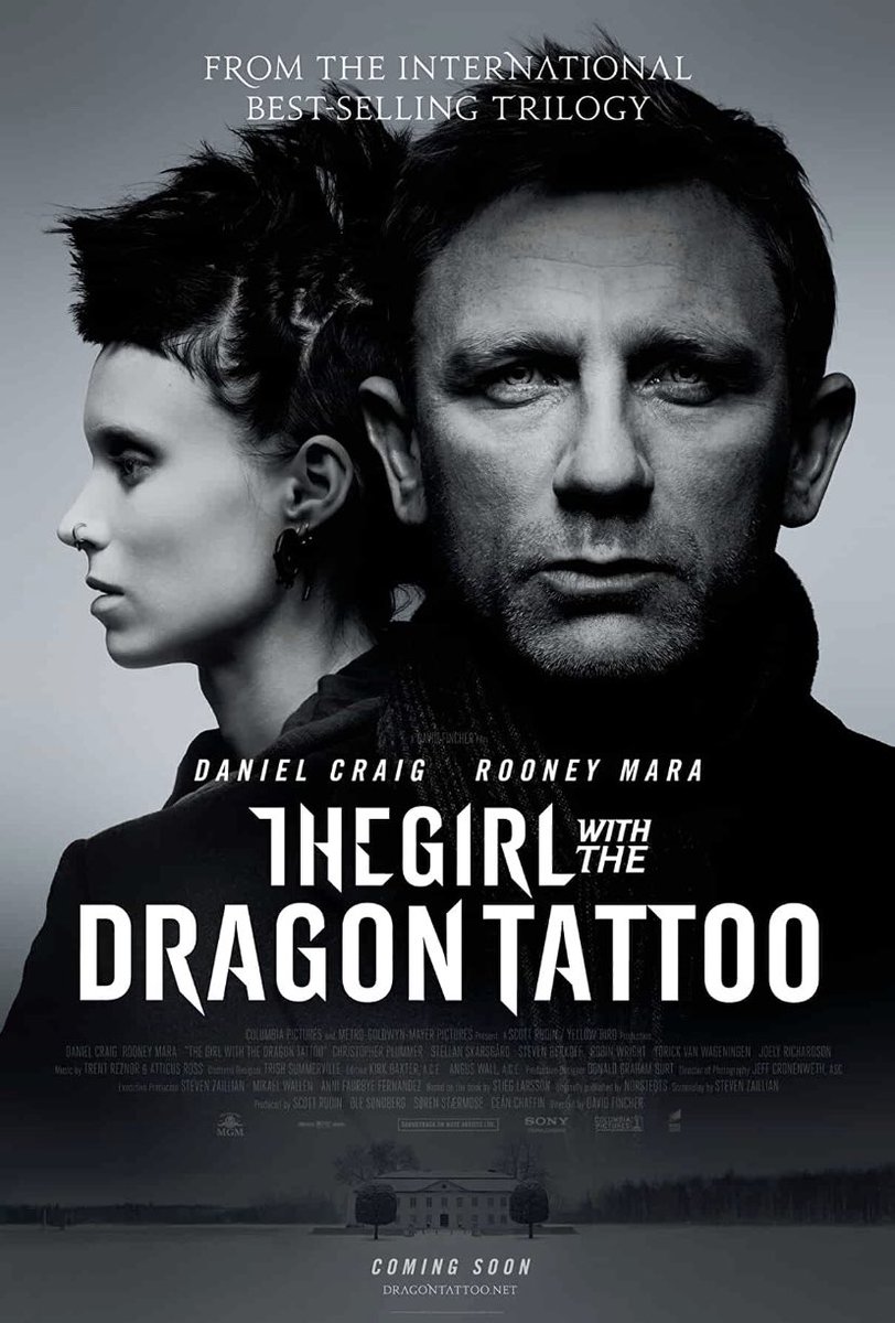 thejoekucharski's tweet photo. #Bales2022FilmChallenge
30 Dec: a movie I have finally decided to see
The Girl with the Dragon Tattoo (2011)
I have seen all of Fincherโs other movies (including that Benjamin Button mess). Avoided this one previously. But bring on 2023โฆ
#NationalResolutionPlanningDay https://t.co/NpI9r3myue