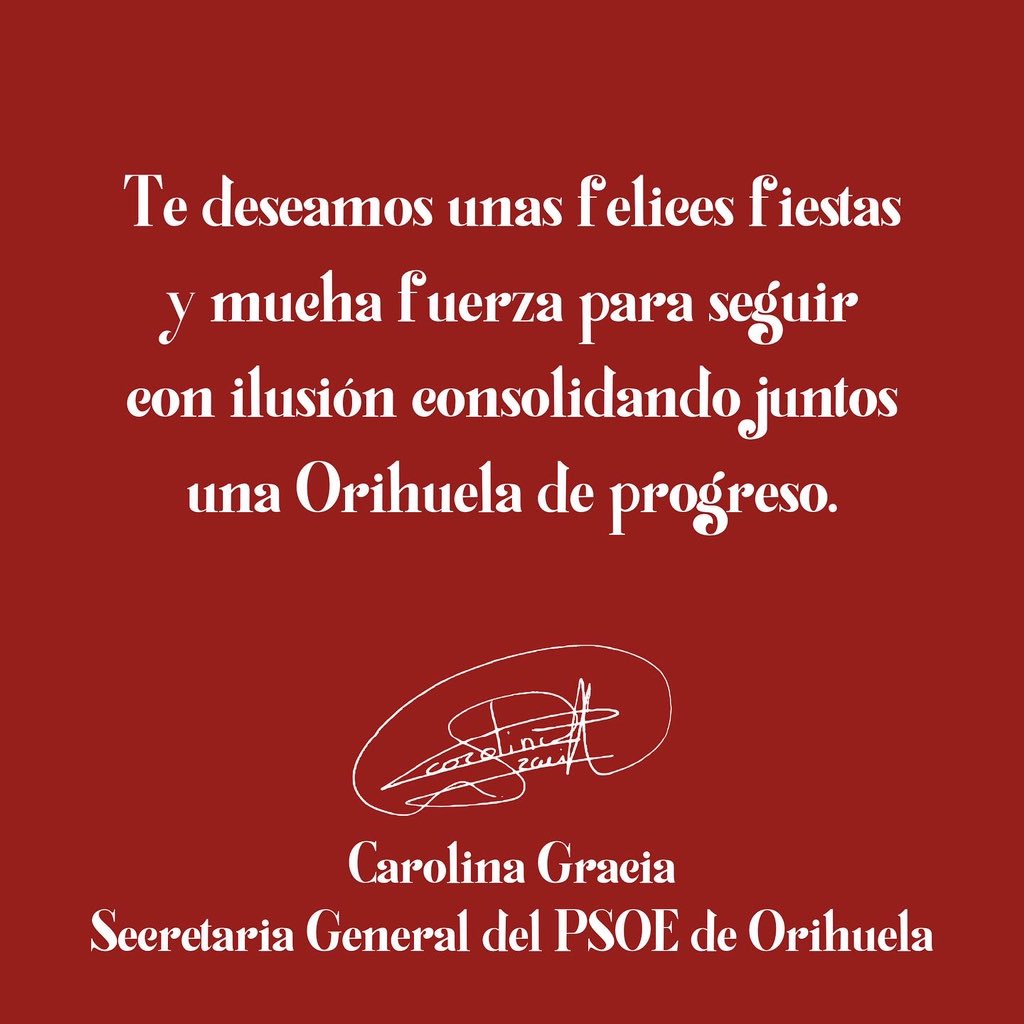 Por nuestro pasado, nuestro presente, pero, sobre todo, por nuestro futuro juntos.

¡Hagamos de 2023  un año de buenas noticias para Orihuela y sus gentes!💫