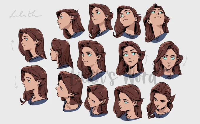 {OC} turnarounds I did for the latest tutorial Drawing this was challenging, but now I finally have proper references of them  