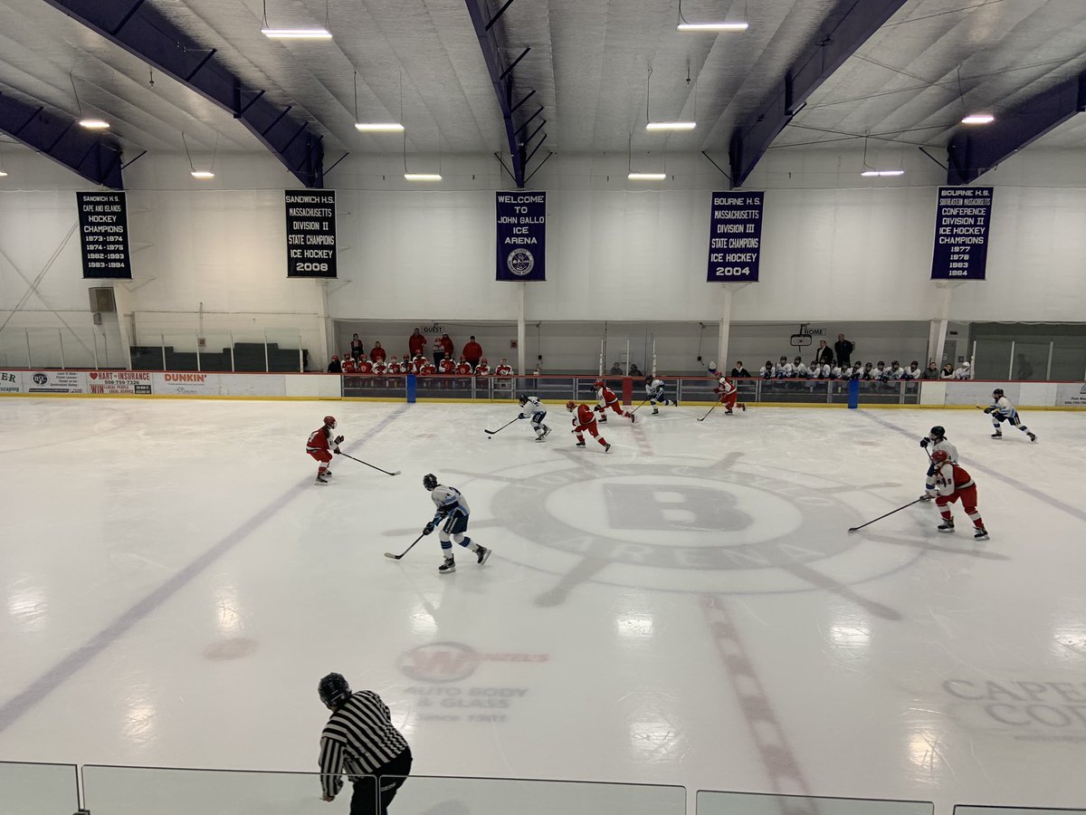m_maccormack's tweet photo. Covering some girls hockey for @GlobeSchools while I’m home for the holidays. 

Sandwich vs. Barnstable in the Judy Gormley classic is underway at Gallo Ice Arena. Both teams made the Sweet 16 in the D2 tournament last year 🏒 https://t.co/I8KVazdxM7