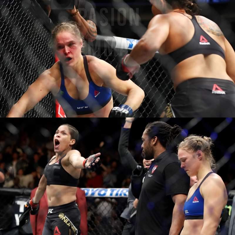 RiusMiki's tweet photo. Hace exactamente 6 años, Amanda Nunes destrozaba y mandaba al retiro a Ronda Rousey... #UFC207 https://t.co/Oee5u8RQpK