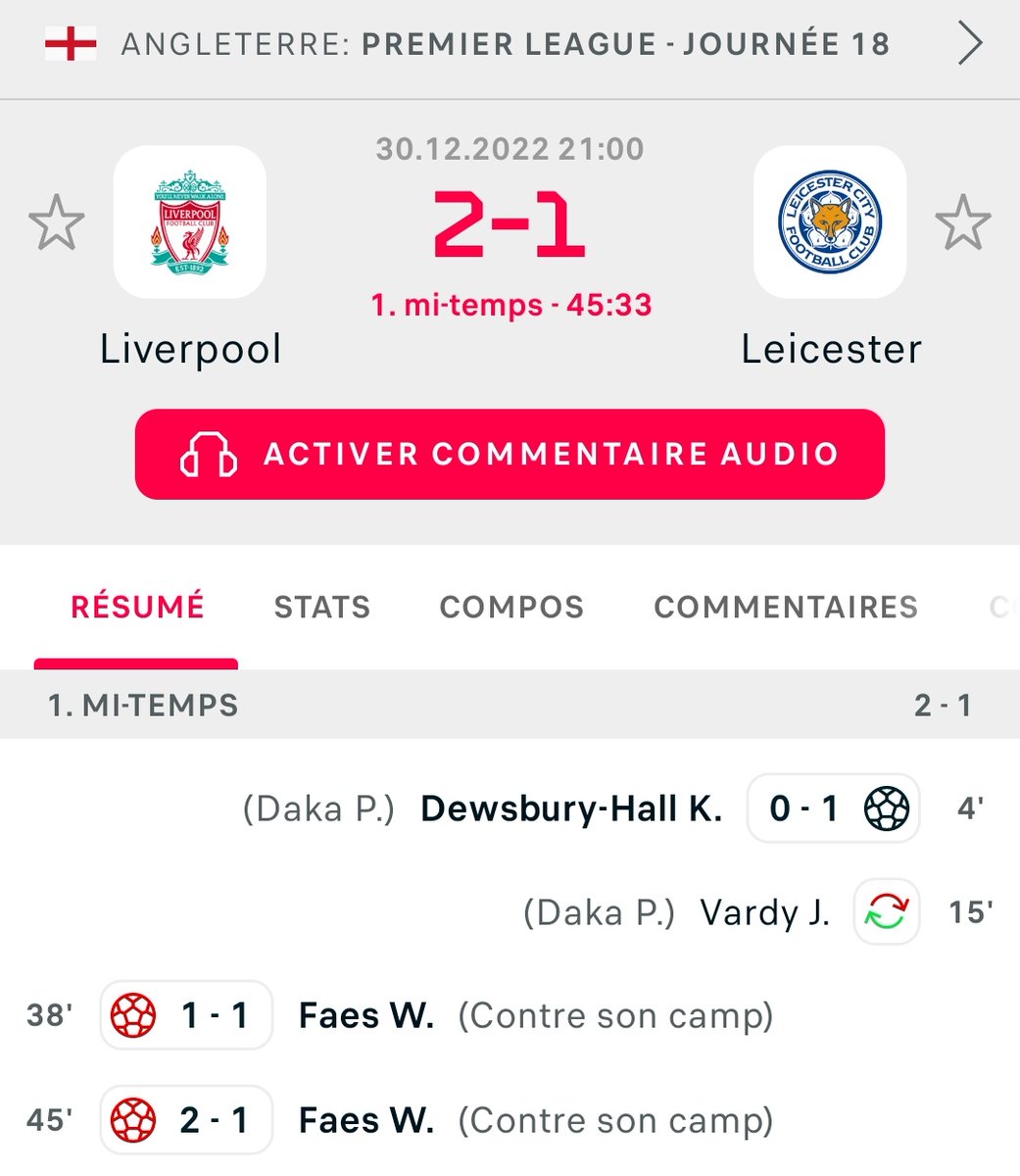 LE_VRAI_H's tweet photo. Il passe une bonne soirée le Faes 😭😭 
#Liverpool 
#premiereleague https://t.co/xTQ5DXzdYD