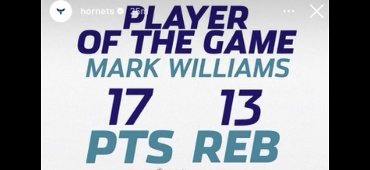 TLfoundation_'s tweet image. Mark Williams breakout game for the Charlotte Hornets! #LoadedFam
