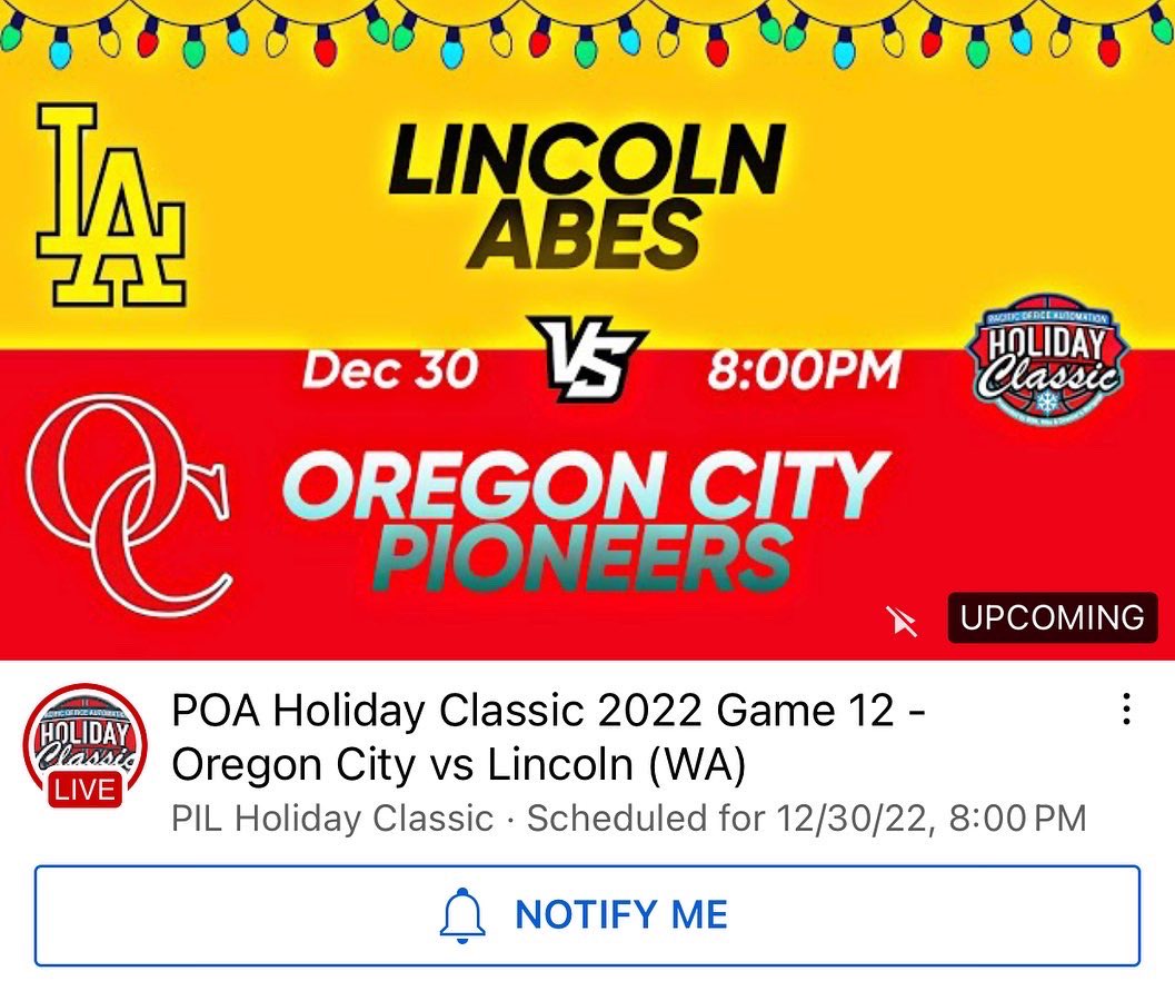 3rd Game - CHAMPIONSHIP GAME! 🏆 Lady Abes vs Lady Pioneers TONIGHT!!! Let’s go Lady Abes!!! 🏀🙌🏽💪🏾 Thank you to the announcers and #PacificOfficeAutomation Holiday Classic for providing the commentary and live streaming games for our Fans at home! POA🎥: youtu.be/hCkjK01qdhU