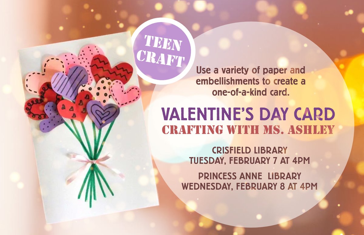 SomersetCounty1's tweet photo. Use a variety of paper and embellishments to create a one-of-a-kind card.
#teencraft #tweencraft #valentinecard #diycrafting https://t.co/wa0r4SJXmH