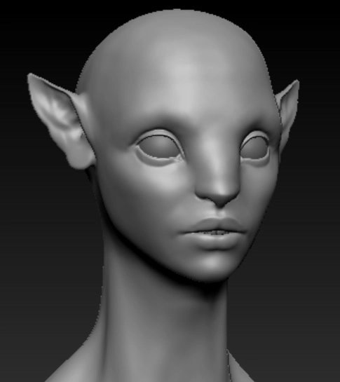 MothMetropolis's tweet photo. Quite difficult to get the likeness down on this Neytiri sculpt, I think I'll need to add some hair and poly paint it to figure out if it's heading in the right direction. https://t.co/HZdfmQZWxR