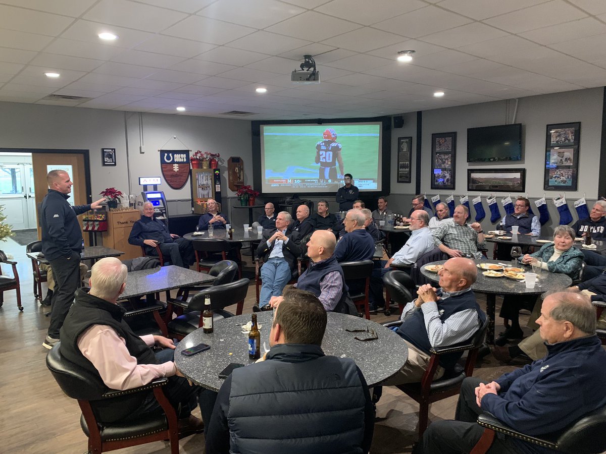 Another outstanding “Old Dawg Holiday Luncheon today.  37th Annual. Thanks to <a href="/ButlerUFootball/">Butler Football</a> @CoachU_BU  for addressing the group.  The stories just keep getting better &amp; better. Wishing all a healthy and happy 2023! <a href="/ButlerAthletics/">Butler Athletics</a> <a href="/ButlerAlumni/">Butler Alumni</a>