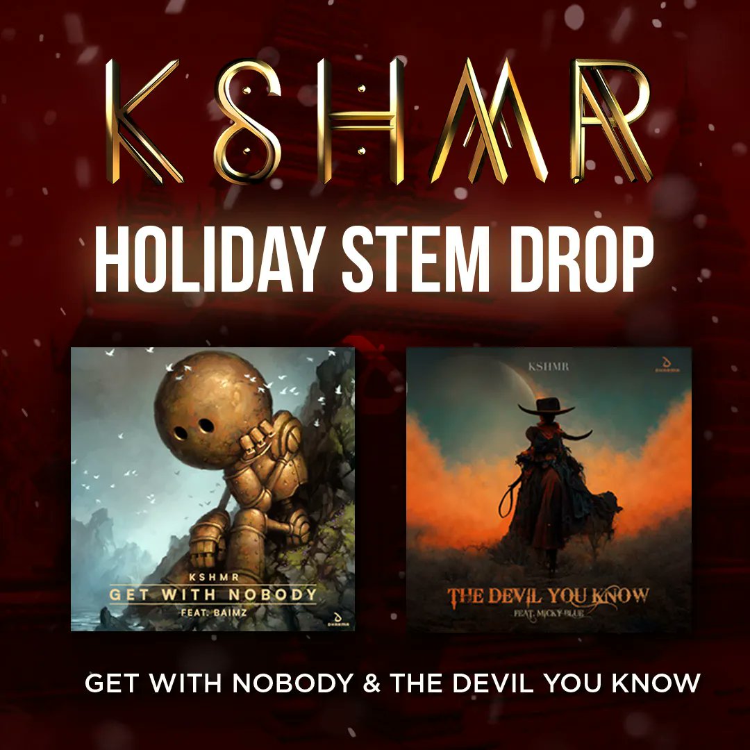 Enjoy a free download of the stems for my two most recent releases 'Get With Nobody' & 'The Devil You Know' on #DharmaStudio as a special holiday gift 🎁 

Get yours: link.dharmaworldwide.com/holidaystems
