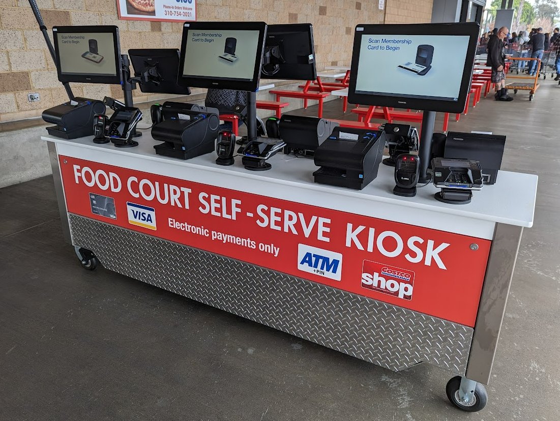 Costco replacing humans w/machines to order a pizza or hot dog. Who thinks this is a good idea?