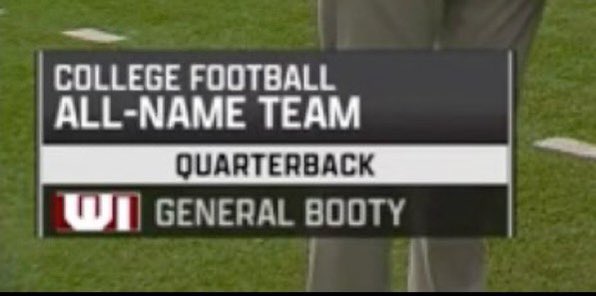 stoolpresidente's tweet image. The College Football all-name team is here #BarstoolAZBowl 

Barstool.tv