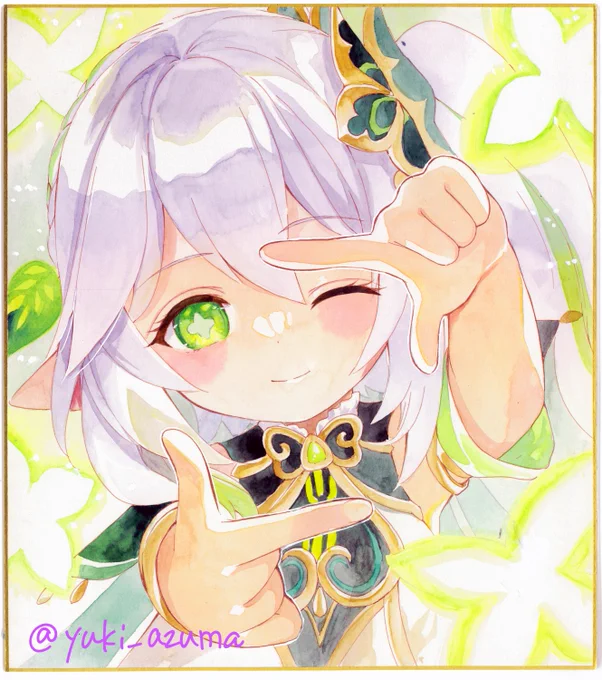 おはようございます!今日はコミケ参加日です抽選用の色紙はナヒーダちゃんと雷電将軍描きました!(サインはお渡し時に入れさせて頂きます)先着で抽選券お配りしますのでぜひぜひお越しください【東A‐25】いもむや本舗-Singletonでお待ちしております 