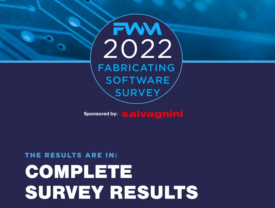 How far along are your peers in integrating software into fabricating? Go to lnkd.in/ebmukC2i and find out: Fifth Wave Manufacturing's Fabricating Software Survey sponsored by <a href="/SalvagniniA/">Salvagnini-America</a> 

#manufacturing #fabricating #software