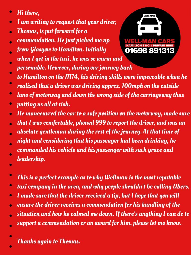 Wellman cars tweet media
