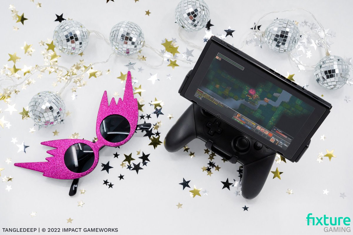 FixtureGaming's tweet photo. 2022’s not over yet. There’s still time to beat your high score! 

Have a wonderful and safe New Year’s Eve 🎉

Check out the #FixtureS2 on @Amazon and the #FixtureGaming website: 
https://t.co/SBPCQTuPaS

#newyear #newyear2023 #happynewyear #nintendo #nintendogamer https://t.co/pnNuEe6xZ2