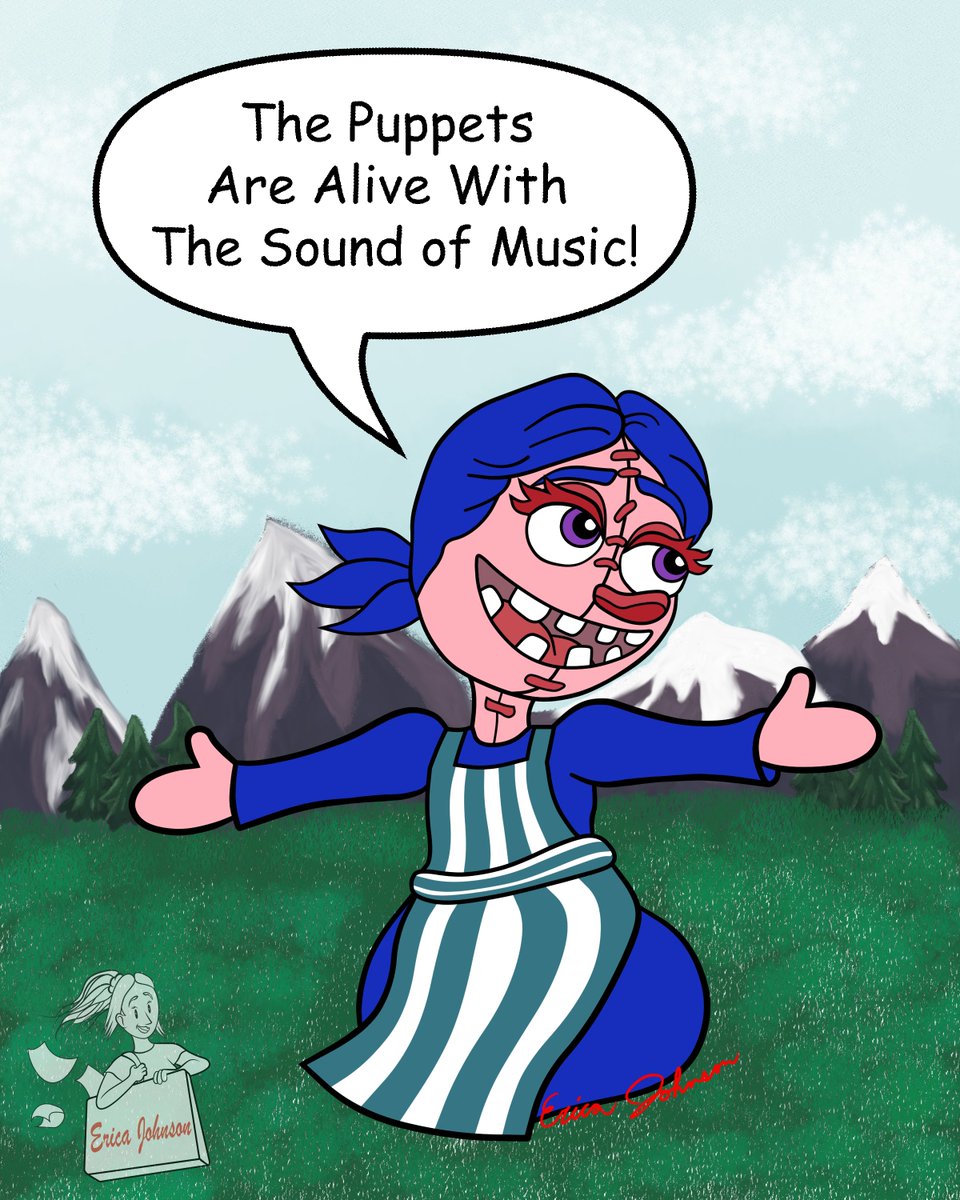 ekj_art's tweet photo. Guess who’s seeing Sound of Music on New Year’s Eve!? I couldn’t resist drawing Scout in a college musical! (Also, sorry for the terrible font choice. I went with something old. LOL!)
#hellopuppets #hellopuppetsmidnightshow #hellopuppetsfanart #hellopuppetsscout #SoundofMusic https://t.co/G8PWjJ1aLX