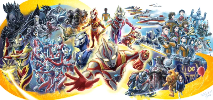 #2022年自分が選ぶ今年の4枚メビウスの集合絵を描けてよかった 