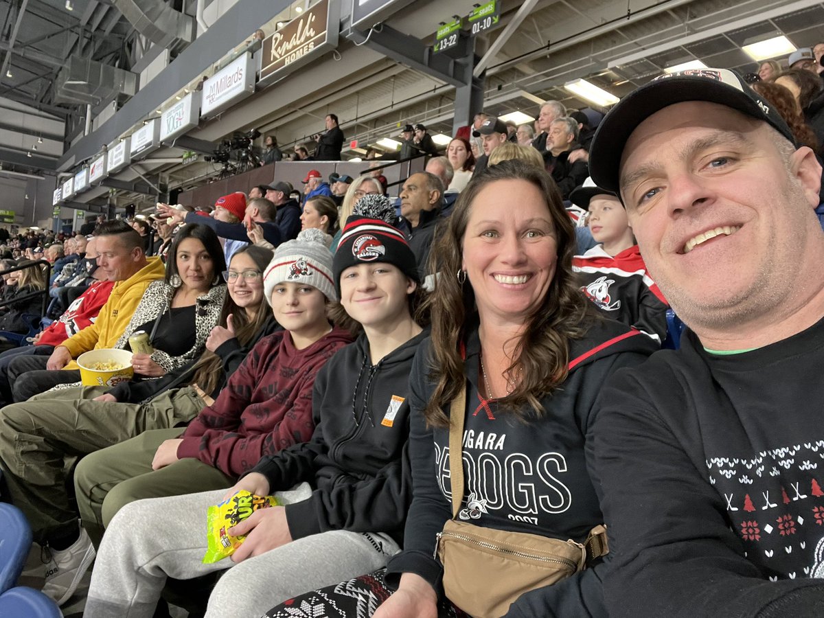 DowlingClan's tweet photo. GO DOGS GO!  Section 115, Row H, Seats 9-12 @OHLIceDogs @BigMarcosPizza https://t.co/zR2Lki7u9T