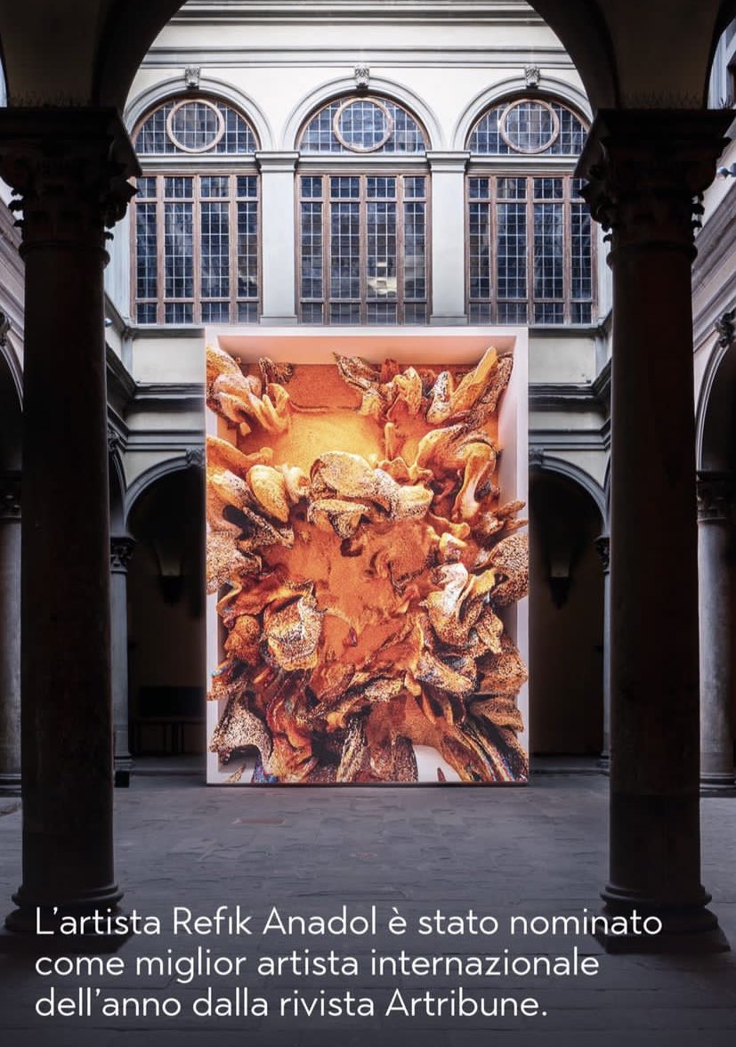 SerenaTabacchi's tweet photo. Bringing @refikanadol to @palazzostrozzi was a dream made through ✨ thx to @pablorfraile @DesireeCasoni and the amazing @ArturoGalansino who believed in this exhibit! #RefikAnadol is @artribune artist of the year!   

👉 https://t.co/5CxtKIcs5X https://t.co/b7aTZLByTb