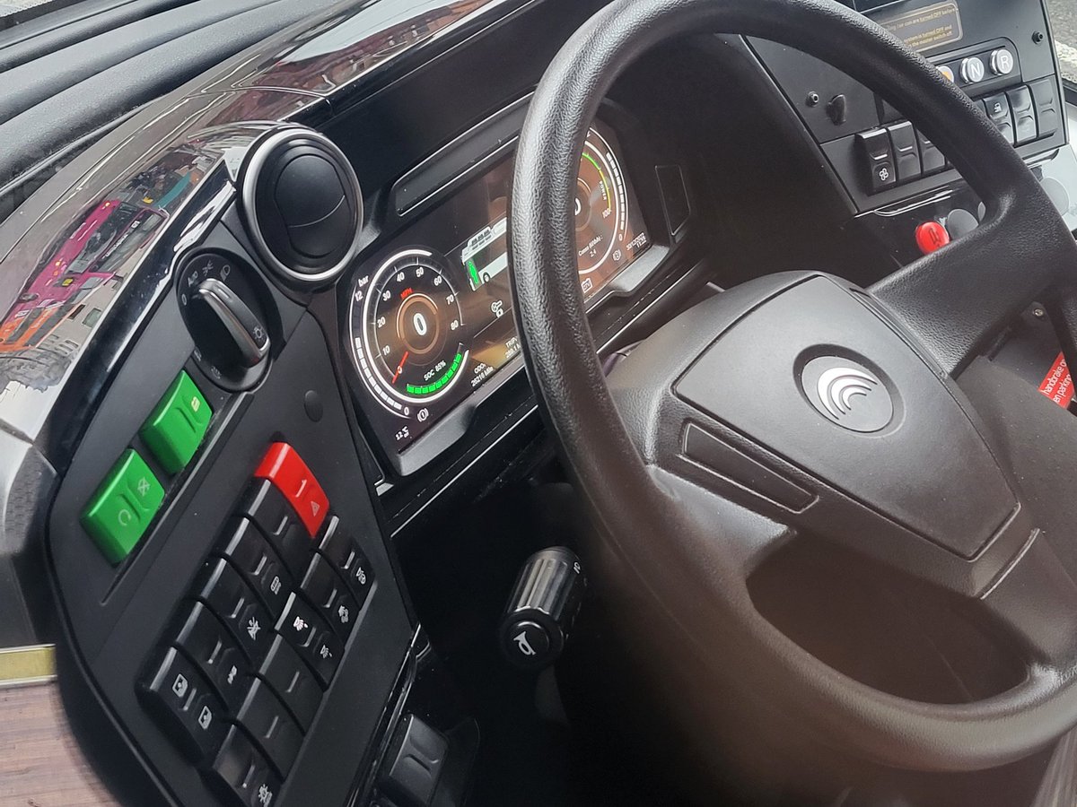 DaveHarries's tweet photo. Trip into central #Cardiff today. Smooth ride, 100% electric, regenerative braking and, the @Cardiffbus driver told me, a very nice vehicle to drive. I wonder if more electrics will come at some point to see off more of the diesels. #ZEvolution #ZeroEmission https://t.co/AOBY8Fpeqe
