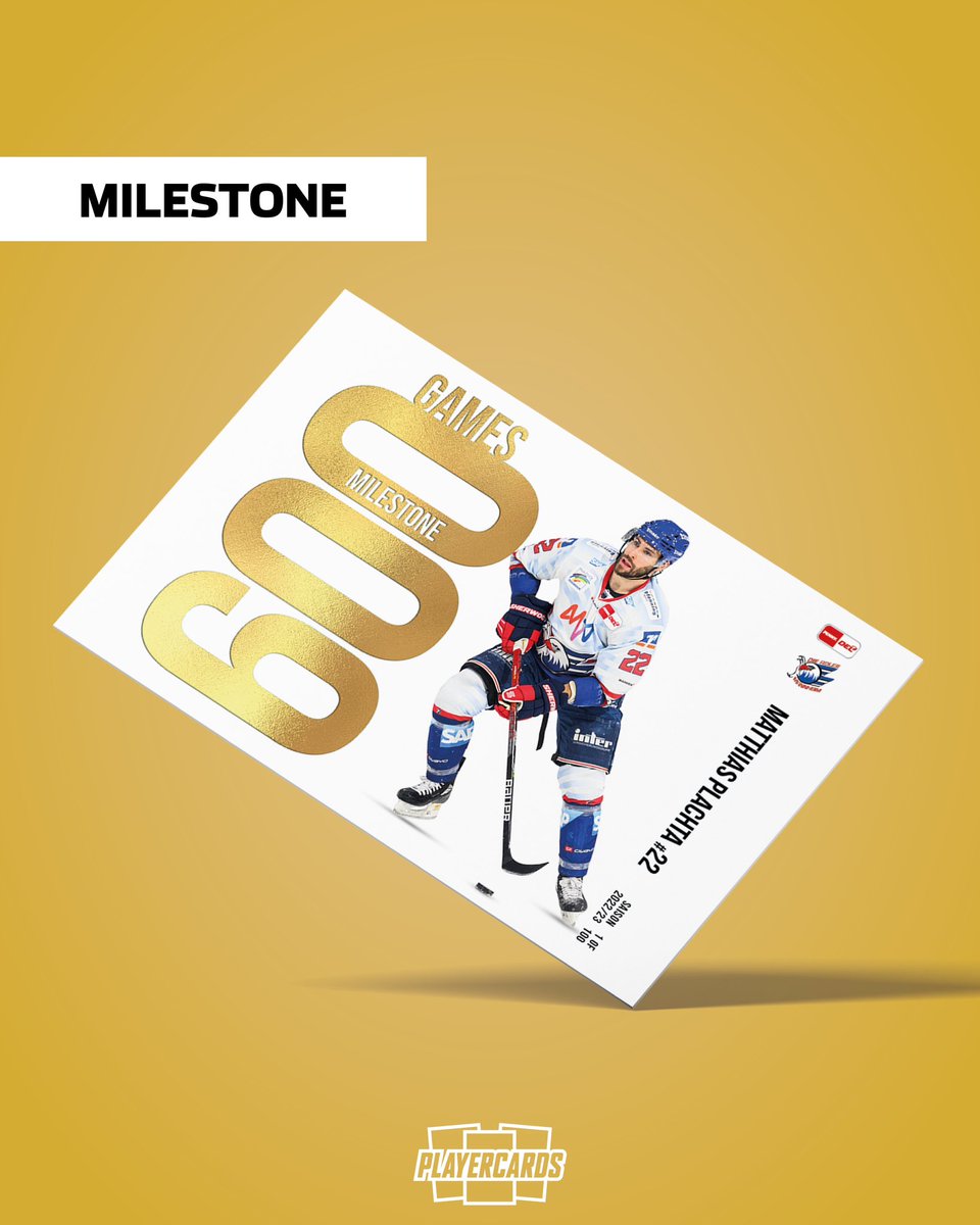 #MILESTONE für Matthias #Plachta - 600 Spiele in der <a href="/DELoffiziell/">Deutsche Eishockey Liga</a> &amp; für die <a href="/adlermannheim/">Adler Mannheim</a> 🏅🤩