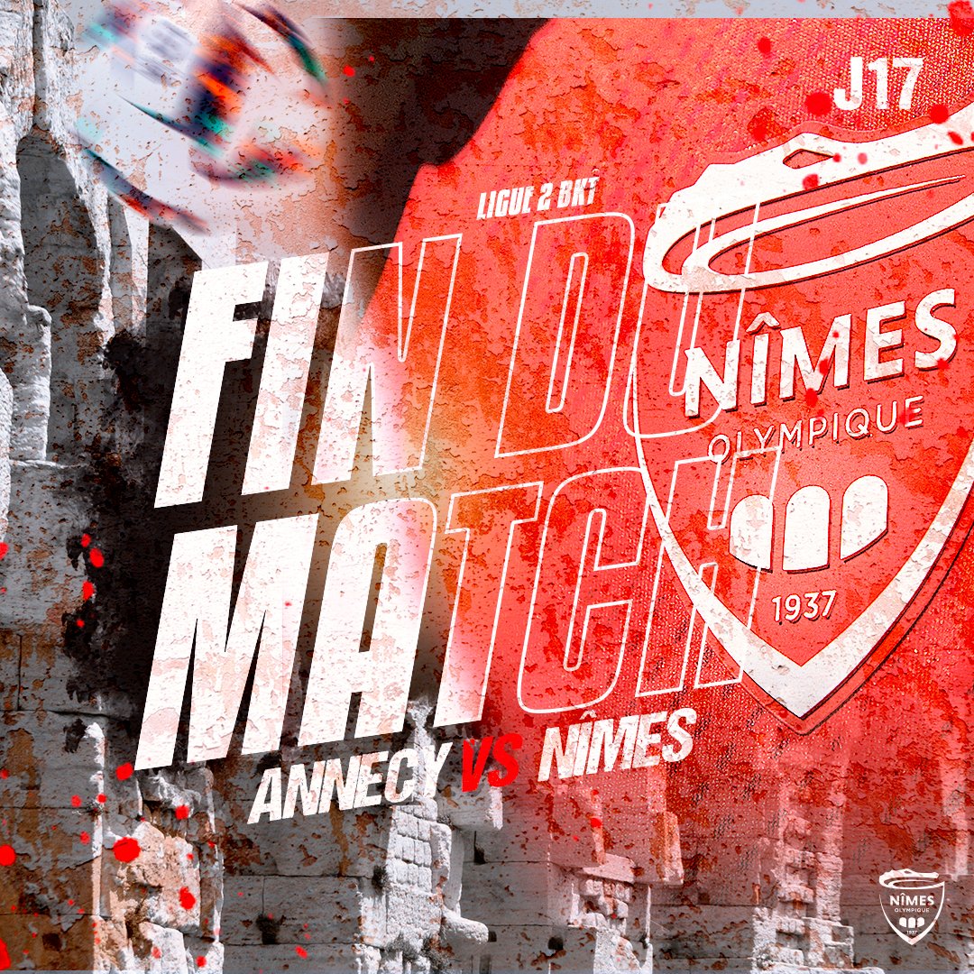 nimesolympique's tweet photo. C'est terminé. Il n'y a pas de vainqueur entre Annecy et Nîmes qui se partagent les points du match nul (0-0).
Place à la Coupe de France et aux 32èmes de finale avec un déplacement à Grenoble vendredi prochain. https://t.co/mucvCgcDNM