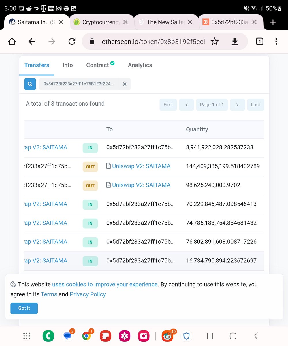 pkerstunner's tweet photo. @Bag_Holding Did they convert this already for me to v2 ? Cause it's not showing up in my trust wallet, it's showing up on uniswap. I thought the conversion was suppose to be automatic https://t.co/ui1awCMsGx