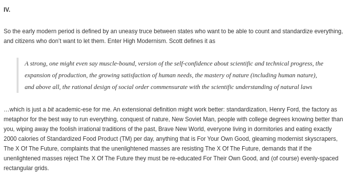 One of my favorite concepts that @slatestarcodex taught me is defining things extensionally. See his extensional defn of high modernism: slatestarcodex.com/2017/03/16/boo… It often really is far more accurate than attempting a self-contained formal description that captures everything.