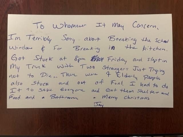MarleeTuskesTV's tweet photo. “When Jay knocked on our window I said ‘there is our guardian angel.’”
After Jay Withey got stranded, he made a decision Cheektowaga Police say saved lives during last week’s blizzard: he broke into a school so he and others had shelter.
That story tonight on News 4 at 6. https://t.co/GH0WOCaE4U