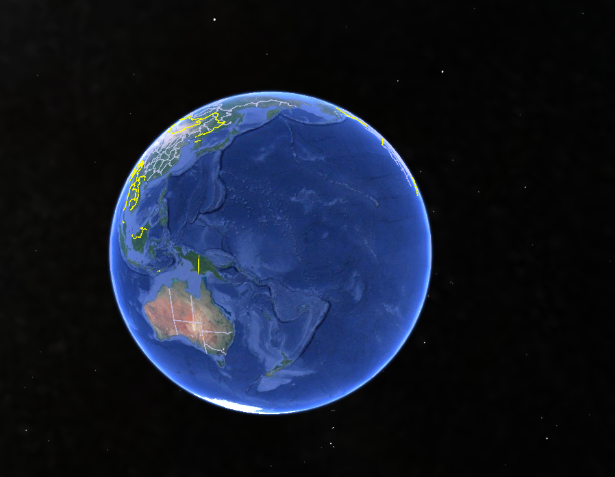 BenSKlerk1's tweet photo. Made a quick Google Earth view for the upcoming #ElectroL No 4 geo satellite based at 165.8 deg E. Looks like it will give a nice view of the pacific ocean from my location in Australia. Can't wait for a successful launch and commissioning before starting to get images. https://t.co/Gq389rcky6