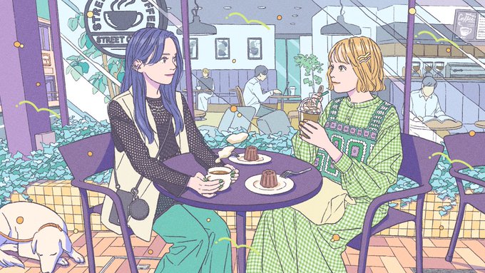 「2人の女性 レストラン」のTwitter画像/イラスト(新着)