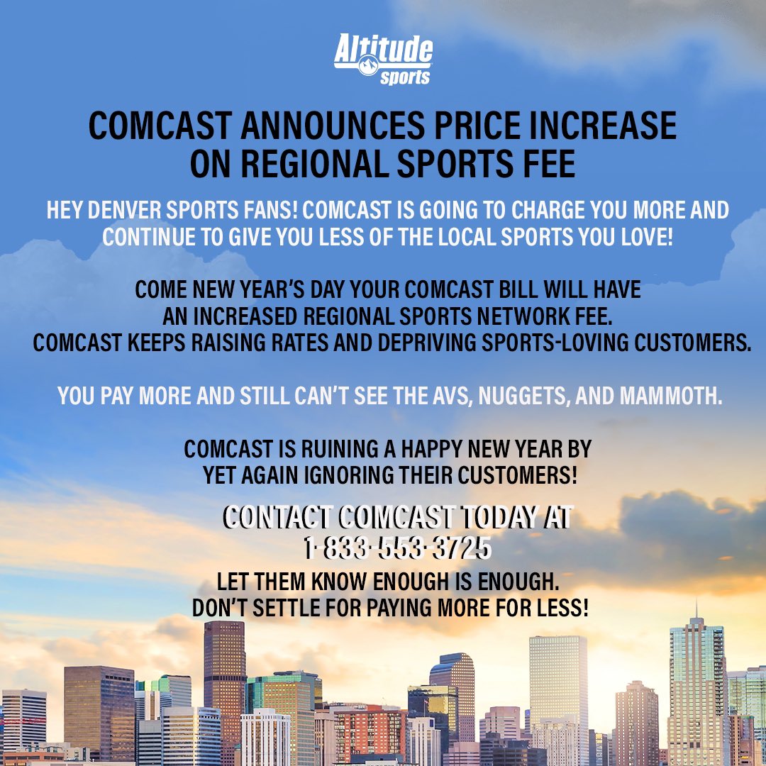 Denver Nuggets on Twitter "RT AltitudeTV Comcast to increase their